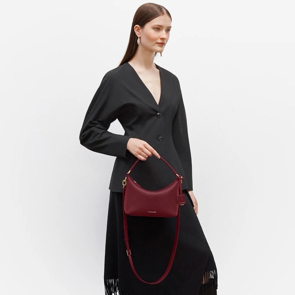 BRAND NEW Small Soft Hobo Maison de Sabre Bag with 2 Charms! - Picture 4 of 13